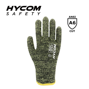 HYCOM 7G ANSI 6 パラアラミド耐切創手袋難燃性アラミド繊維作業手袋