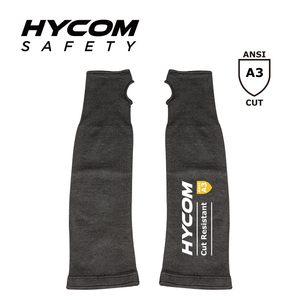 HYCOM 作業安全のための親指スロット付きカットレベル 3 耐切創性アームカバースリーブ