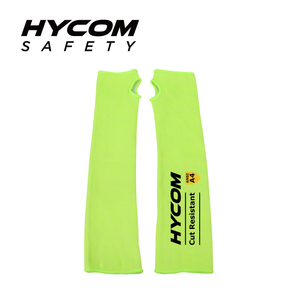 HYCOM カットレベル 4 冷感耐切創アームカバースリーブ、親指スロット付き、作業安全用