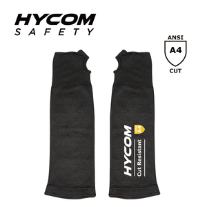 HYCOM カットレベル 4 の耐切創性アームカバースリーブ、親指スロット付き、作業安全用