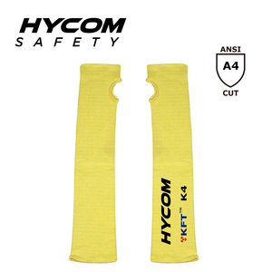 HYCOM アンチカットレベル D カット耐熱スリーブ 親指スロット付き作業安全スリーブ