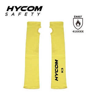 HYCOM 100% アラミド難燃性レベル 4 カット耐熱腕保護スリーブ
