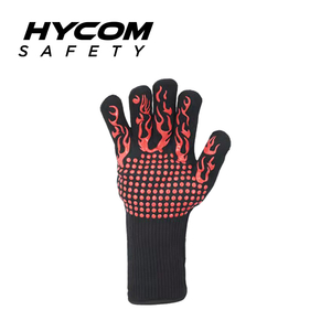 HYCOM アラミド調理バーベキューニット手袋 350°C/660°F 接触温度耐熱手袋