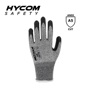 HYCOM フォームニトリル HPPE でコーティングされたブレスカット 13G ANSI 5 耐切創手袋 作業用手袋