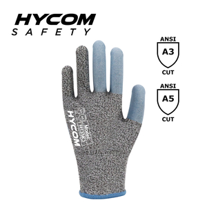 HYCOM ブレスカット 13G ANSI 3 ANSI 5 耐切創手袋 食品グレード HPPE 作業手袋