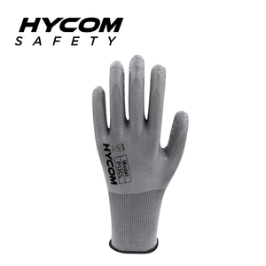 HYCOM 13G ポリエステル作業手袋、パーム クリンクル ラテックス コーティング スーパー グリップ安全手袋