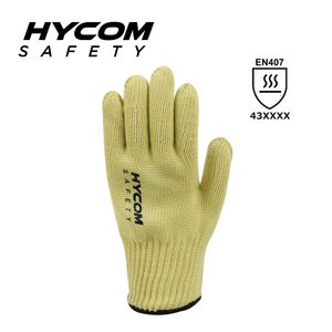 HYCOM 7G 2 層アラミド手袋、接触高温 350°C/650F